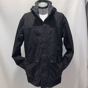 REI Elements Co-Op winter jacket black with removable hood